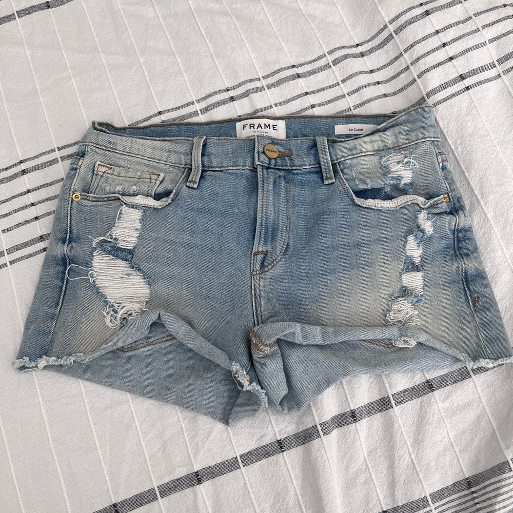 FRAME Denin Cutoff Shorts